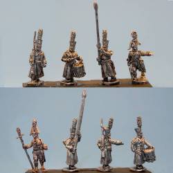 Grenadier in Greatcoat and Shako March Attack